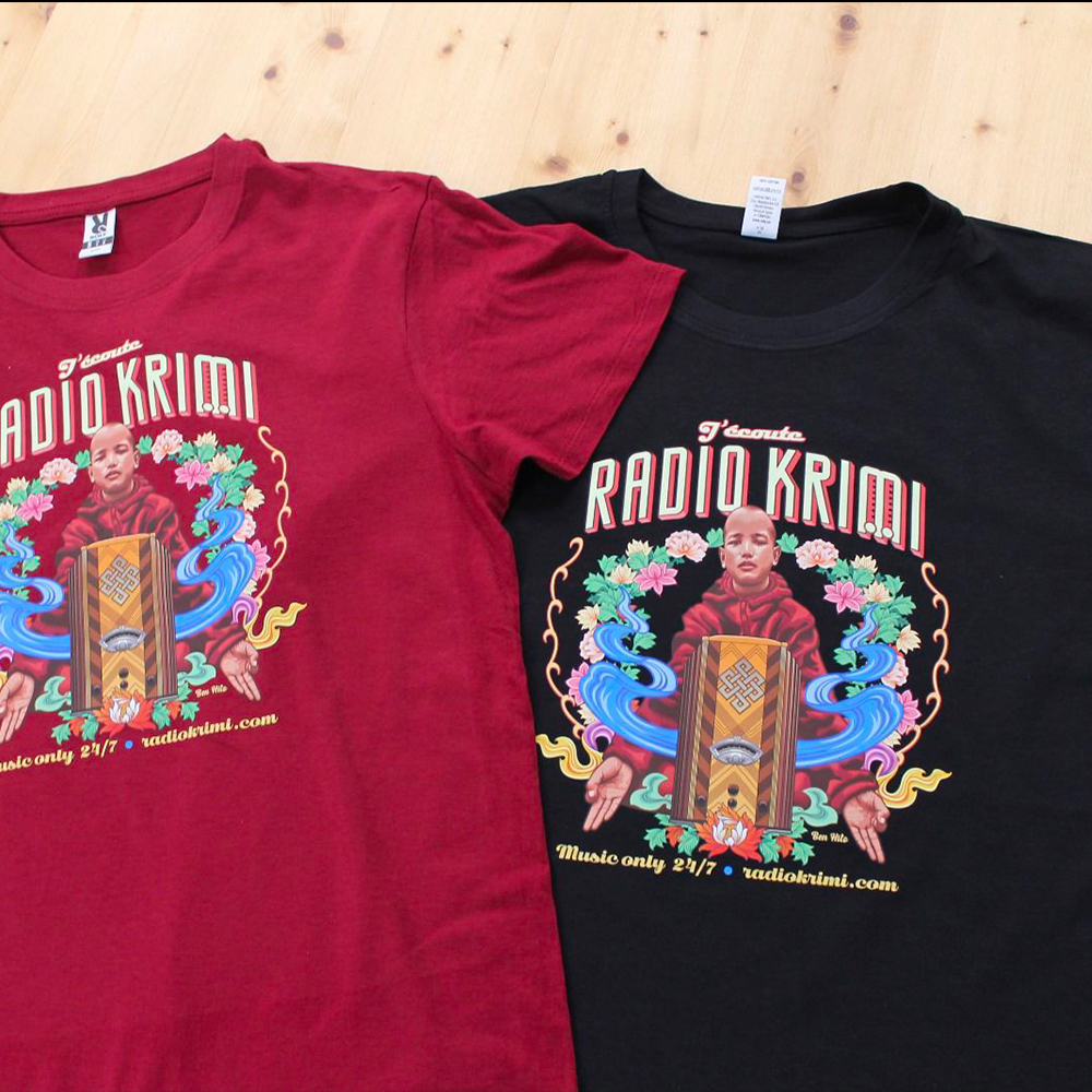 T-Shirt Radio Krimi 'HipHop Buddhist' – Image 2