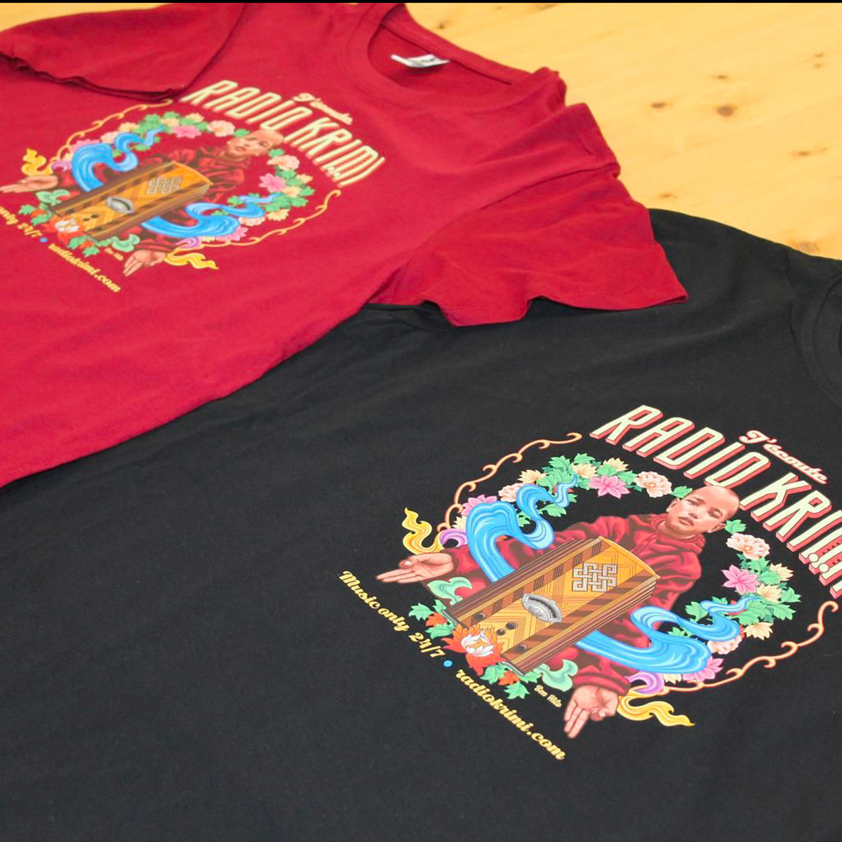 Pack de 2 T-shirts Radio Krimi ‘HipHop Buddhist’