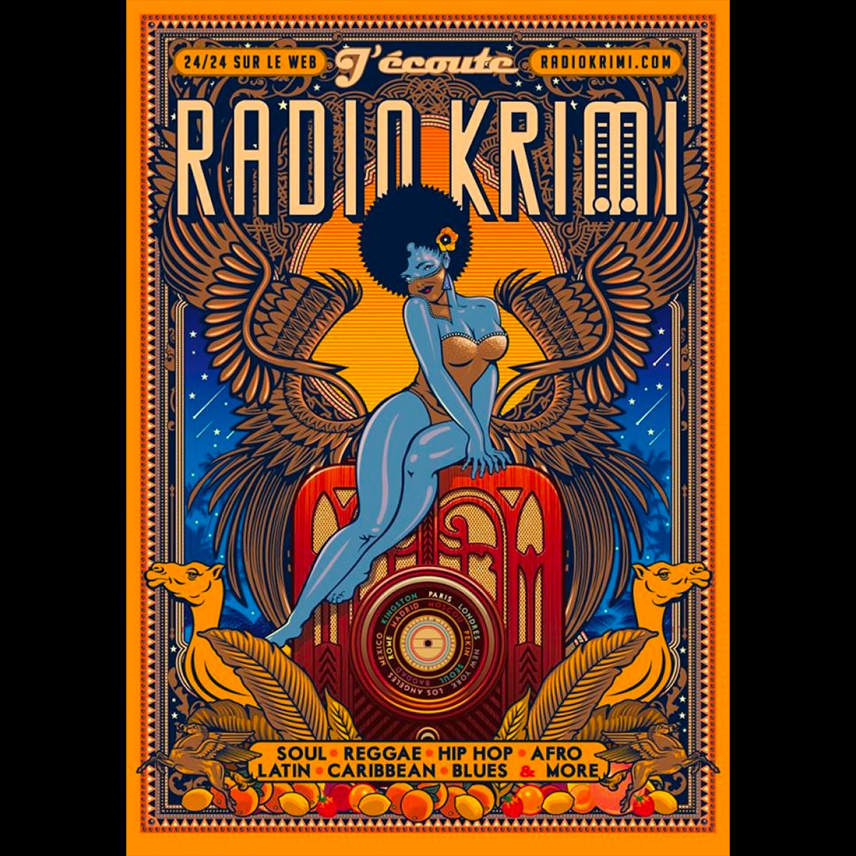 Poster Radio Krimi Pin-up ‘Sahara’